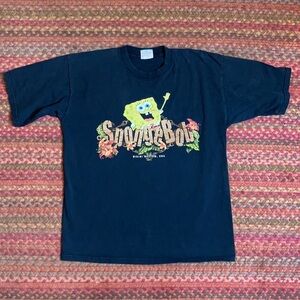 RETRO Y2K VINTAGE SPONGEBOB BIKINI BOTTOM GRAPHIC TEE